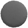 Cojines para asiento 2 pcs Gris oscuro Ø30 x 13 cm tela