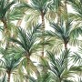 DUTCH WALLCOVERINGS Papel pintado Palm Trees verde