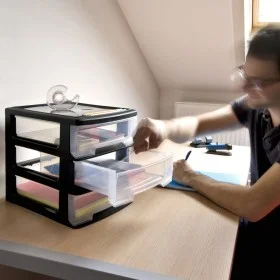 Curver Babel black and transparent desk drawer A4 3x5 L by Curver, Desk organizers - Ref: Foro24-443814, Price: 52,68 €, Disc...