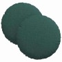 Cojines para asiento 2 pcs Verde oscuro Ø30 x 13 cm tela