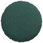 Cojines para asiento 2 pcs Verde oscuro Ø30 x 13 cm tela