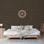DUTCH WALLCOVERINGS Black and Gold Geometric Wallpaper by DUTCH WALLCOVERINGS, Painted paper - Ref: Foro24-442591, Price: 30,...
