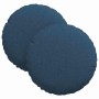 Cojines para asiento 2 pcs Azul Ø30 x 13 cm tela