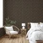 DUTCH WALLCOVERINGS Black and Gold Geometric Wallpaper by DUTCH WALLCOVERINGS, Painted paper - Ref: Foro24-442591, Price: 30,...
