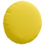 Cojines para asiento 2 pcs Amarillo Claro Ø30 x 13 cm tela