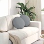 Cojines para asiento 2 pcs Gris Claro Ø40 x 13 cm tela
