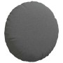 Cojines para asiento 2 pcs Gris oscuro Ø40 x 13 cm tela
