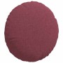 Cojines para asiento 2 pcs Rojo vino Ø40 x 13 cm tela