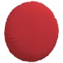 Cojines para asiento 2 pcs Rojo Ø40 x 13 cm tela