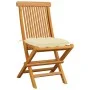 Garden chairs 8 pcs solid teak with cream white cushions by vidaXL, Garden chairs - Ref: Foro24-3072934, Price: 508,64 €, Dis...