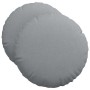 Cojines para asiento 2 pcs Gris Claro Ø50 x 19 cm tela