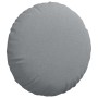Cojines para asiento 2 pcs Gris Claro Ø50 x 19 cm tela