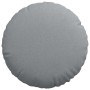 Cojines para asiento 2 pcs Gris Claro Ø50 x 19 cm tela