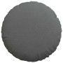 Cojines para asiento 2 pcs Gris oscuro Ø50 x 19 cm tela