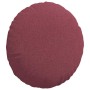 Cojines para asiento 2 pcs Rojo vino Ø50 x 19 cm tela