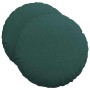 Cojines para asiento 2 pcs Verde oscuro Ø50 x 19 cm tela