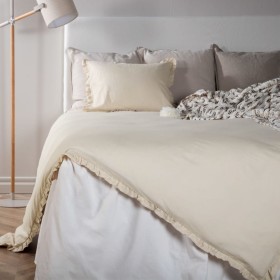 Venture Home Lias beige cotton bedding set 200x150 cm by Venture Home, Duvet covers - Ref: Foro24-444778, Price: 62,10 €, Dis...
