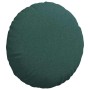 Cojines para asiento 2 pcs Verde oscuro Ø50 x 19 cm tela