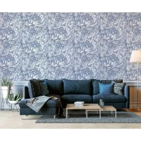 DUTCH WALLCOVERINGS Blaue flüssige Marmortapete von DUTCH WALLCOVERINGS, Bemaltes Papier - Ref: Foro24-442601, Preis: 22,02 €...