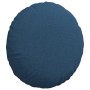 Cojines para asiento 2 pcs Azul Ø50 x 19 cm tela