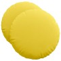 Cojines para asiento 2 pcs Amarillo Claro Ø50 x 19 cm tela