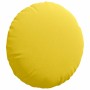 Cojines para asiento 2 pcs Amarillo Claro Ø50 x 19 cm tela