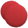 Cojines para asiento 2 pcs Rojo Ø50 x 19 cm tela
