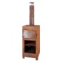 Esschert Design Terrace stove with rust-colored pizza oven by Esschert Design, Chimneys - Ref: Foro24-444905, Price: 247,07 €...