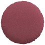 Cojines para asiento 2 pcs Rojo vino Ø60 x 21 cm tela