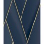 DUTCH WALLCOVERINGS Geometrische Tapete in Blau und Gold von DUTCH WALLCOVERINGS, Bemaltes Papier - Ref: Foro24-442574, Preis...