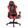 Rousseau Silla de gaming Eric de cuero sintético rojo