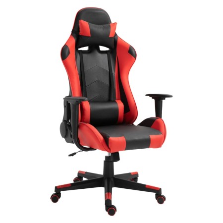 Rousseau Silla de gaming Eric de cuero sintético rojo