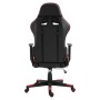 Rousseau Silla de gaming Eric de cuero sintético rojo