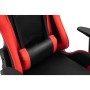 Rousseau Silla de gaming Eric de cuero sintético rojo