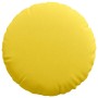 Cojines para asiento 2 pcs Amarillo Claro Ø60 x 21 cm tela