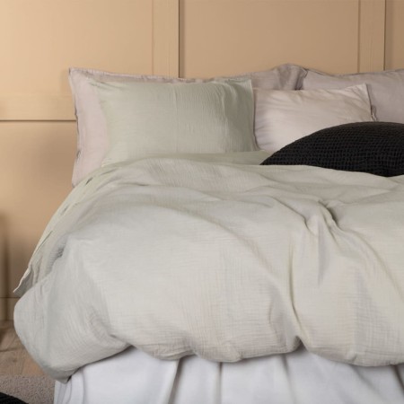 Venture Home Juego de ropa de cama Mila algodón gris claro