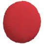 Cojines para asiento 2 pcs Rojo Ø60 x 21 cm tela