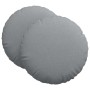 Cojines para asiento 2 pcs Gris Claro Ø80 x 29 cm tela