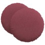 Cojines para asiento 2 pcs Rojo vino Ø80 x 29 cm tela