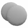 Cojines para asiento 2 pcs Gris Nube Ø80 x 29 cm tela