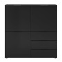 FMD Black chest of drawers with 3 doors and 3 drawers by FMD, Drawers - Ref: Foro24-443703, Price: 279,41 €, Discount: %