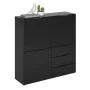 FMD Black chest of drawers with 3 doors and 3 drawers by FMD, Drawers - Ref: Foro24-443703, Price: 279,64 €, Discount: %