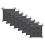 Gartenstühle 8 Einheiten aus massivem Teakholz mit Kissen von vidaXL, Gartenstühle - Ref: Foro24-3073157, Preis: 891,98 €, Ra...