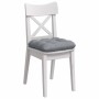 Cojines para asiento 4 pcs Gris Claro 40 x 40 x 12 cm tela