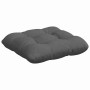 Cojines para asiento 4 pcs Gris oscuro 40 x 40 x 12 cm tela