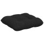 Cojines para asiento 4 pcs Negro 40 x 40 x 12 cm tela