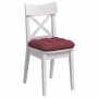 Cojines para asiento 4 pcs Rojo vino 40 x 40 x 12 cm tela