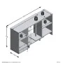 FMD Modulares Eckregal mit weißem offenem Regal von FMD, Sideboards - Ref: Foro24-443704, Preis: 128,25 €, Rabatt: %