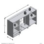 FMD Modulares Eckregal mit weißem offenem Regal von FMD, Sideboards - Ref: Foro24-443704, Preis: 128,19 €, Rabatt: %