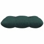 Cojines para asiento 4 pcs Verde oscuro 40 x 40 x 12 cm tela
